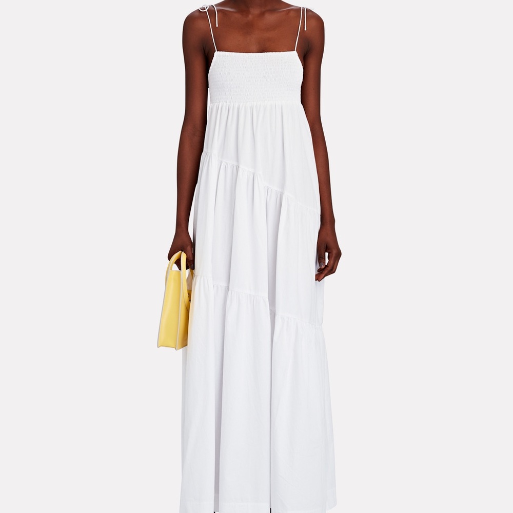 SWF SMOCKED TIERED MAXI DRESS